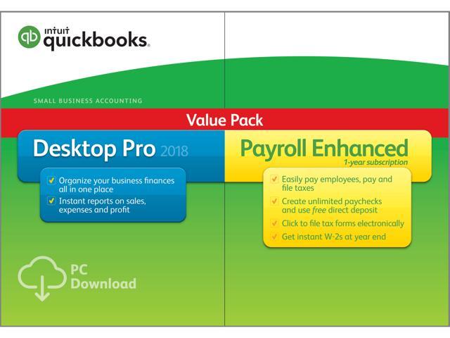 quickbooks pro 2018 with enhanced payroll