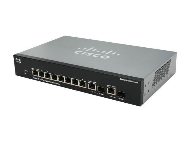 Cisco SG300-10 (SRW2008-K9-NA) 10-port Gigabit Managed Switch - Newegg.com