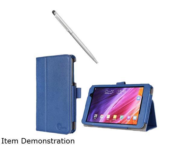 Open Box i Blason Blue Asus Memo Pad 7 176C Case   Slim Book Leather Cover Model Asus MemoPad7 176 1Fold Blue
