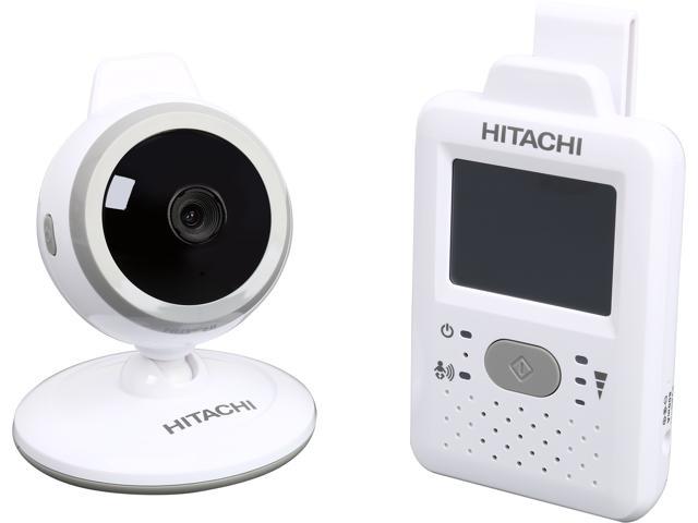 Open Box Hitachi BCM241T08 2.4 GHz Digital Video Baby Monitor with Night Vision, Temperature Sensor