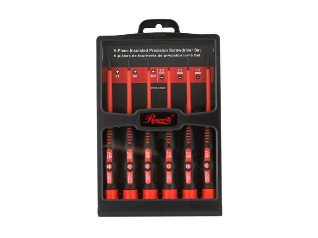 Rosewill RPCT 10002 6 Piece Insulated Precision Screwdriver Set
