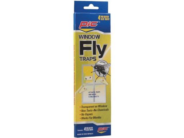 Pic Ftrp Window Fly Traps (12 Packs Of 4)