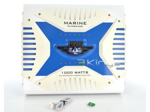 4 Channel 1000 Watt Waterproof Marine Bridgeable Mosfet Amplifier