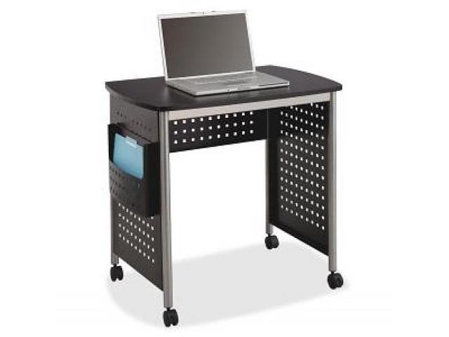 Safco 1907BL Scoot Sit Down Contemporary Design Workstation 29.8" Width x 22" Depth x 32.5" Height   Steel, Fiberboard   Gray, Laminate