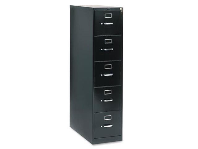 HON 215PP 210 Series Five Drawer, Full Suspension File, Letter, 28 1/2d, Black