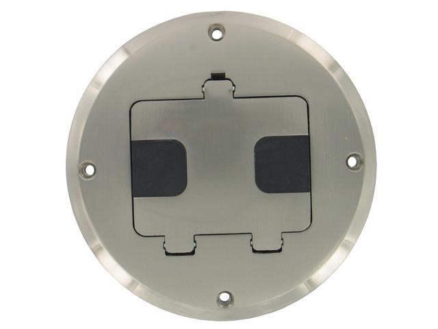 hubbell raco 6239ni nickel plated concealed receptacle floor box hubbell raco 6239ni nickel plated concealed receptacle floor box