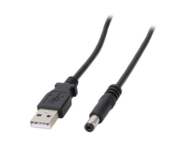 StarTech USB2TYPEM 3 ft. Black USB to Type M Barrel 5V DC Power Cable