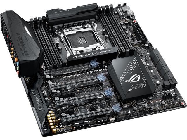 ASUS ROG RAMPAGE V EDITION 10 LGA 2011-v3 Intel X99 SATA 6Gb/s USB 3.1 ...