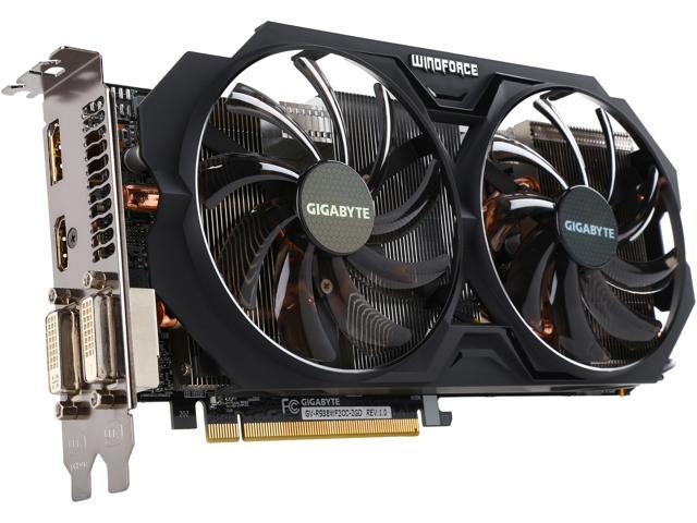 GIGABYTE Radeon R9 380 DirectX 12 GV-R938WF2OC-2GD 2GB 256-Bit GDDR5 ...