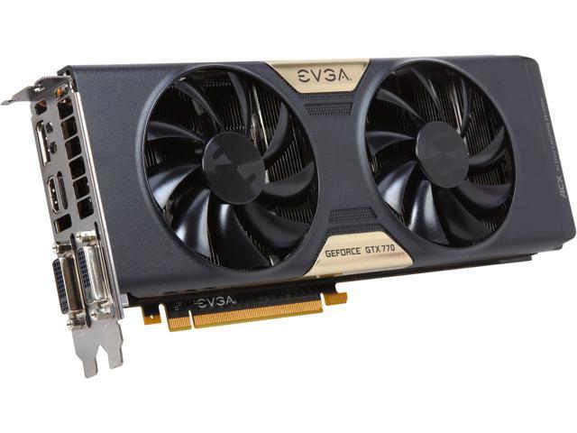 EVGA GeForce GTX 770 DirectX 11.1 04G-P4-3775-KR 4GB 256-Bit GDDR5 PCI ...