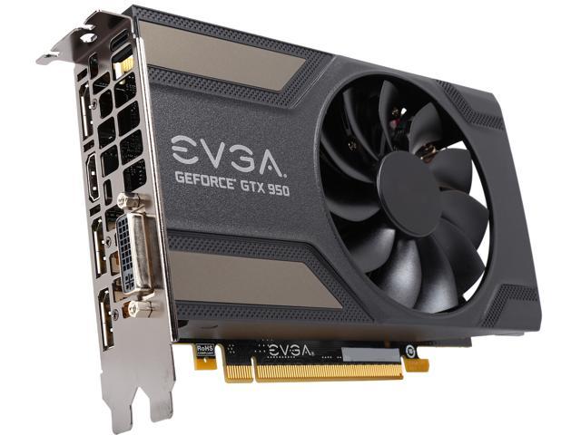 EVGA GeForce GTX 950 02G-P4-2951-KR 2GB GAMING, Silent Cooling Gaming ...