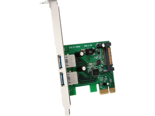 StarTech 2 Port PCI Express (PCIe) SuperSpeed USB 3.0 Card Adapter with UASP - SATA Power