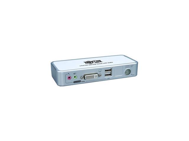 TRIPP LITE B004-DUA2-K-R 2-Port Compact DVI/USB KVM Switch W/Audio And ...