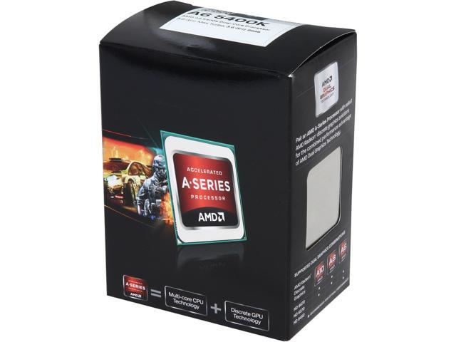 AMD A6-5400K Trinity Dual-Core 3.6 GHz Socket FM2 65W AD540KOKHJBOX Desktop APU (CPU + GPU) with DirectX 11 Graphic AMD Radeon HD 7540D