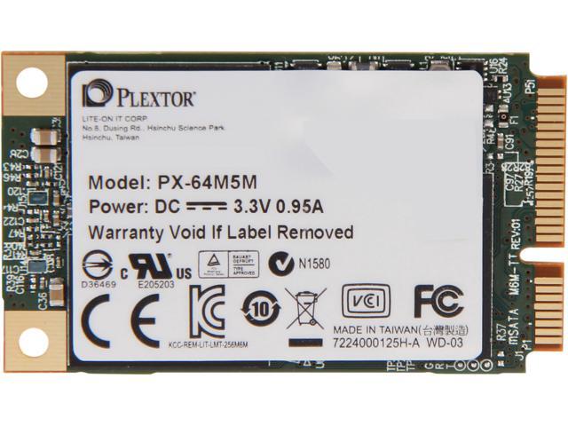 Plextor M5M mSATA 64GB Mini-SATA (mSATA) MLC Internal Solid State Drive (SSD) PX-64M5M