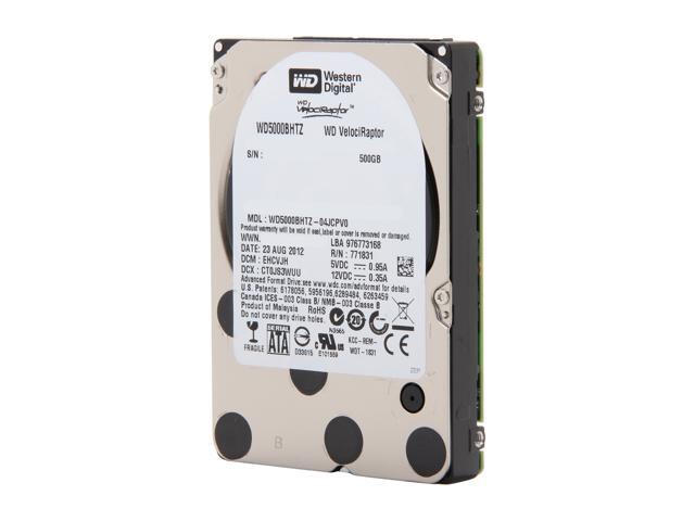Western Digital WD VelociRaptor WD5000BHTZ 500GB 10000 RPM 64MB Cache ...
