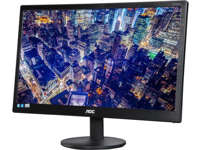 AOC E970SWN Black with Hairline Texture 18.5" 5ms Widescreen LED ...