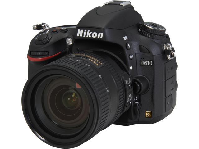 Nikon D610 13305 Black 24.3 Mp Digital Slr Camera Kit W  24-85mm Vr 