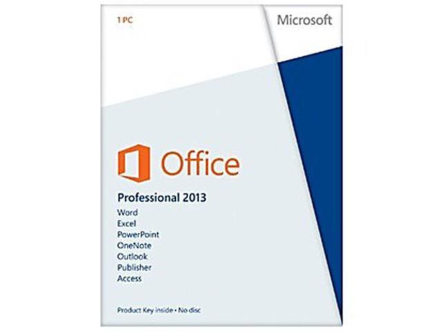 Microsoft Office Professional 2013 Product Key Card - 1 PC - Newegg.com