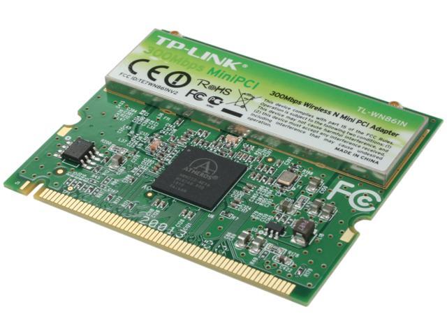 TP-LINK TL-WN861N Wireless N300 Mini PCI Adapter, 300Mbps, IEEE 802.1b/g/n, WEP/WPA/WPA2