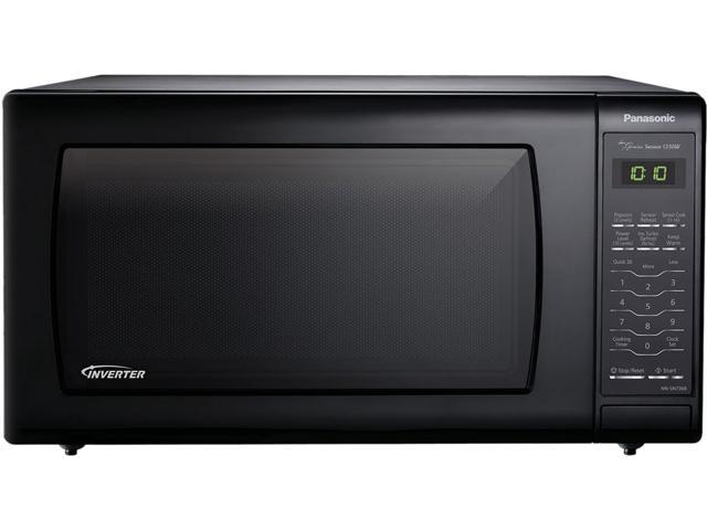 Panasonic 1250 Watts Black 1 6 Cu Ft Countertop Microwave Oven Panasonic 1250 Watts Black 1 6 Cu Ft Countertop Microwave Oven With Inverter Technology Nn