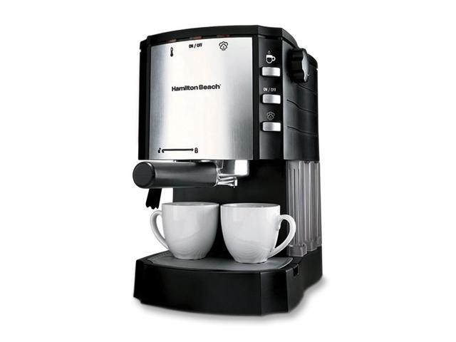 Hamilton Beach 40729 Cappuccino Plus Espresso Maker Silver/Black ...