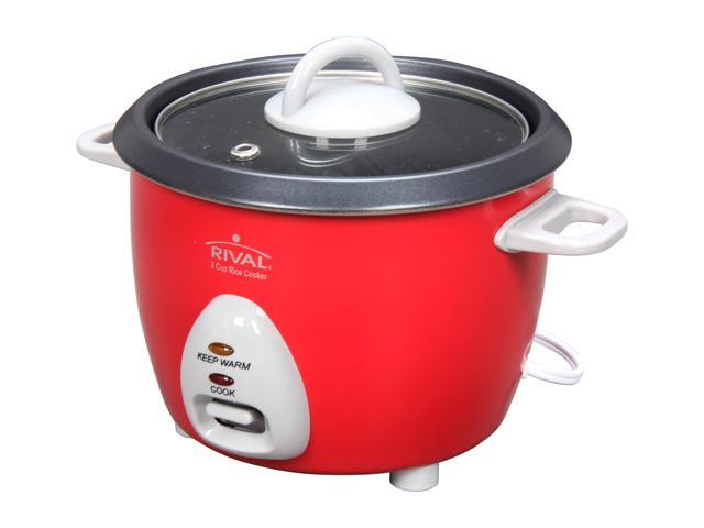 RIVAL RC61 Red 6 Cup Rice Cooker Newegg.ca