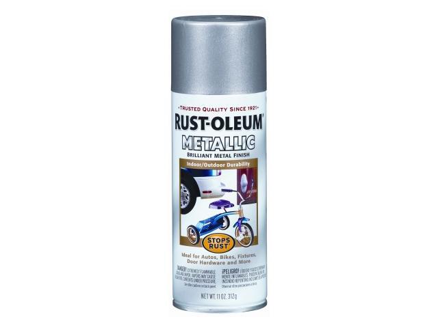 Rustoleum 7277 830 11 Oz Matte Nickel Stops Rust Metallic Spray Paint ...