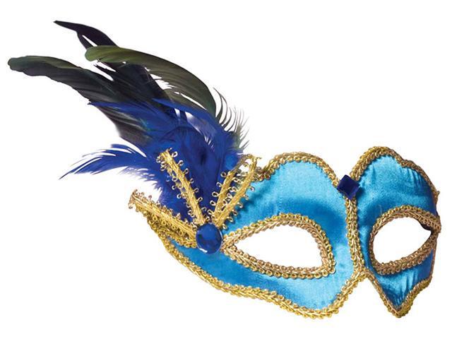 Teal Half Mask - Mardi Gras Or Masquerade Masks - Newegg.com