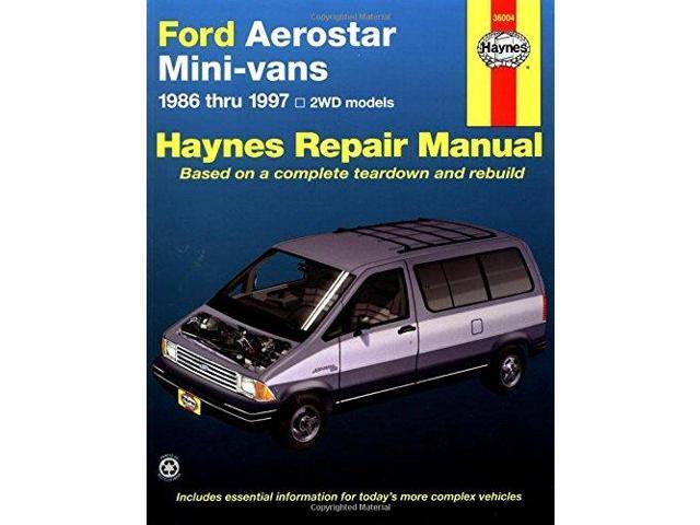 97 Ford aerostar owners manual #7