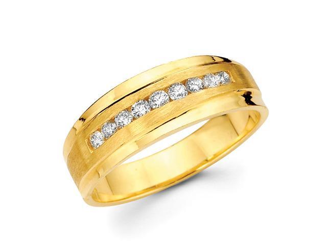 Men's Nugget Ring 14k Yellow Gold Pinky Ring Band - Newegg.com