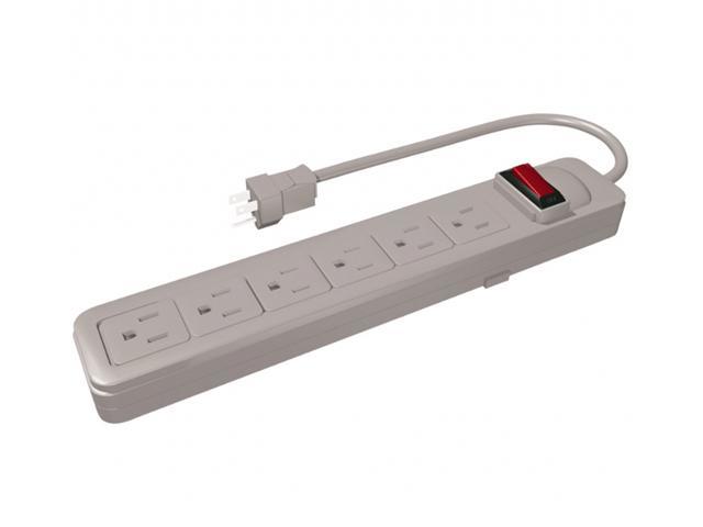 Westinghouse 6-Outlet White Power Strip with Built-In Resettable ...