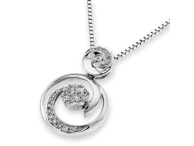 18K White Gold Snowman with Cluster Diamond Pendant With 925 Sterling ...