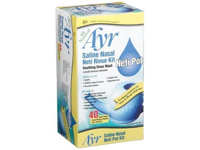 Ayr Saline Nasal Neti Rinse Kit -- 40 ct. - Newegg.com