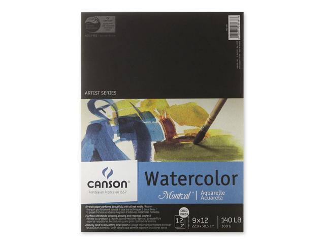 Canson Montval Watercolor Paper 9 in. x 12 in. pad of 12 140 lb. cold ...