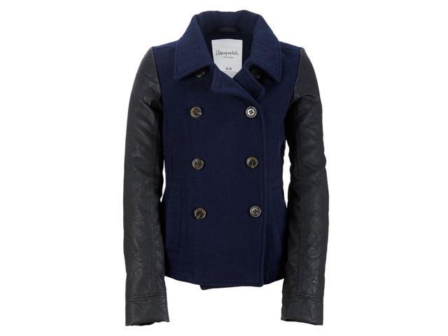 Zipper Pea Coat Tradingbasis Women S Navy Pea Coat White Dress Shirt Black Skinny Pants