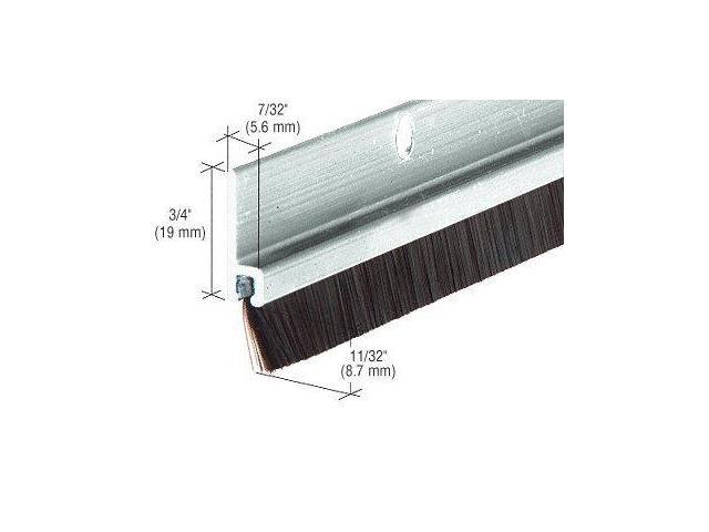 CRL Aluminum and Nylon Door 11/32'' Bristle Weatherstrip - 72 in long ...