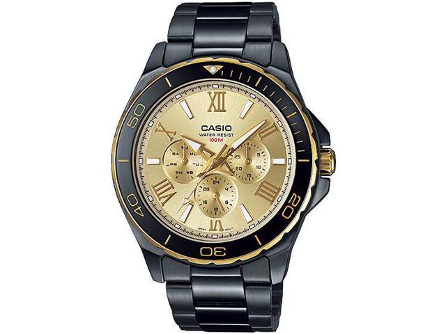 Men's Casio Enticer Black Multi-Function Sports Watch MTD1075BK-9AV ...