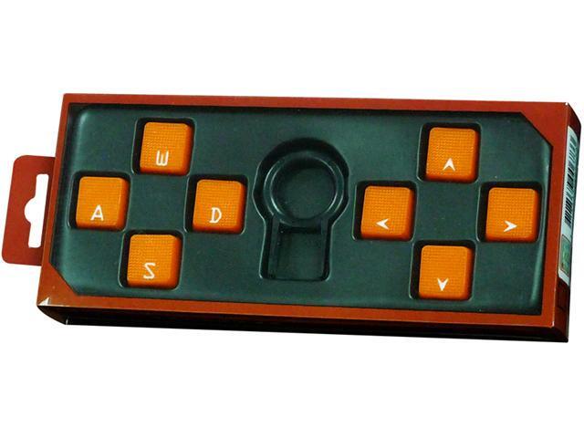 Octopus Keycaps and Keycap Puller for Mechanical Keyboard with Cherry MX switch, Character not Fade Eternally, Rubber Surface, Orange Color