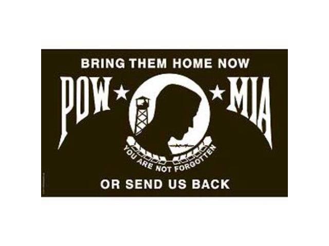 POW MIA Bring Them Home Now Or Send Us Back Flag 3ft x 5ft - Outdoor ...