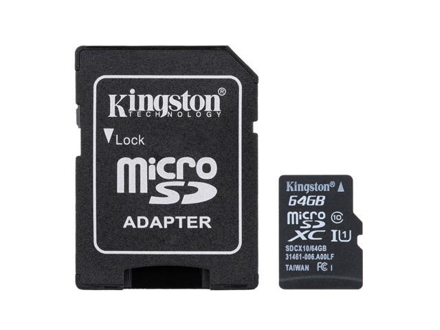 Kingston MICROSD Adapter. ТФ карта памяти. TF/MICROSD SDHC. MICROSD 64gb Olmio 10 class с адаптером (основной_цвет).