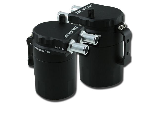 ADD W1 black Baffled Universal Aluminum Oil Catch Tank Can Reservoir