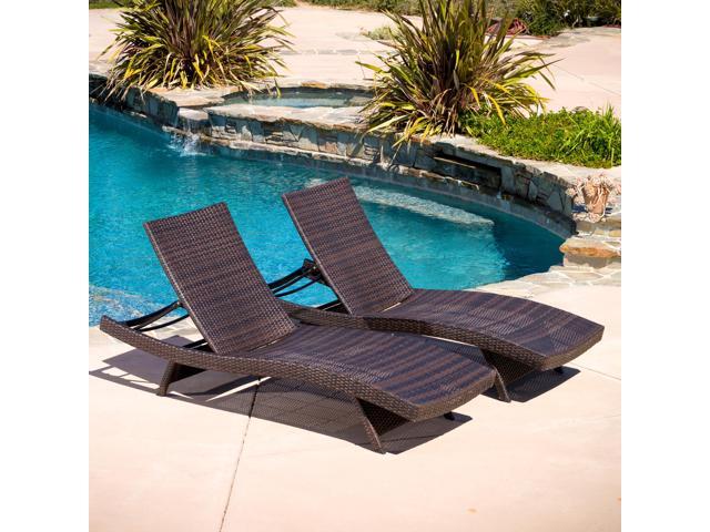 Outdoor Wicker Rocker Recliner Christopher Knight Home Brown
