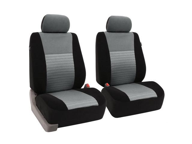 Fh Group Fb060102 Premium Fabric Car Seat Covers Front Bucket Fh Group Fb060102 Premium Fabric Car Seat Covers Front Bucket Airbag Safe Gray