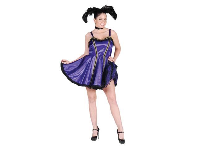 Deluxe Dancehall Floozy Saloon Gal Burlesque Dancer Costume- Theatrical ...