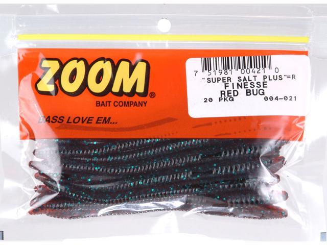 Zoom Soft Plastic Fishing Bait 004-021 Super Salt+ Finesse Worm 20 PK ...