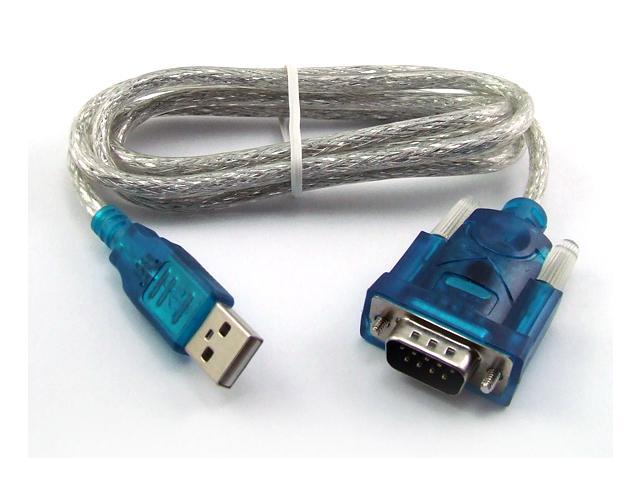 SABRENT Model CB-RS232 1 FT USB to Serial DB9 (9 pin) RS232 Cable ...