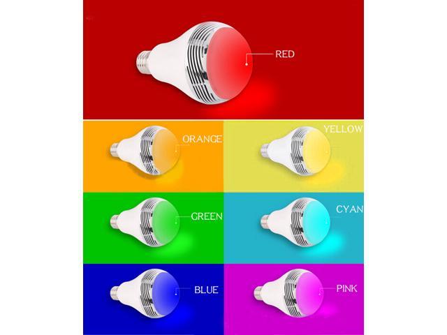 Smart Led Bulb Lights Wireless Bluetooth Speaker 110v 240v Newegg Com Smart Led Bulb Lights Wireless Bluetooth Speaker 110v 240v
