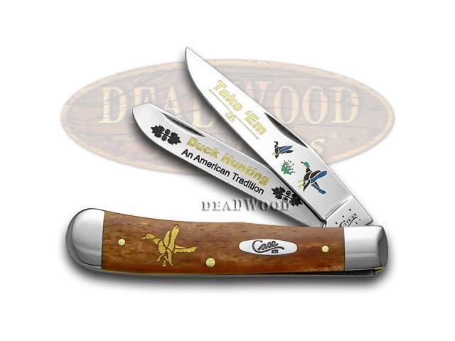 CASE XX Chestnut Bone Duck Hunting 8/8 Trapper Pocket Knife ...