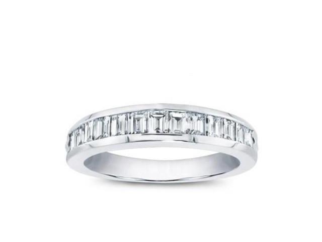 0 75 Ct Las Baguette Cut Diamond Wedding Band In Platinum 0 75 Ct Las Baguette Cut Diamond Wedding Band In Platinum